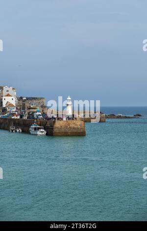 Lighthouse St Ives, Cornwall, Großbritannien Stockfoto