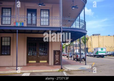 NEW ORLEANS, LA, USA – 21. AUGUST 2023: La Boca Steakhouse im Warehouse District Stockfoto