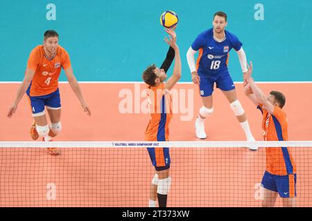 Wessel Keemink, Michael Parkinson (Niederlande). Volleyball-Weltmeisterschaft 2022. Stockfoto