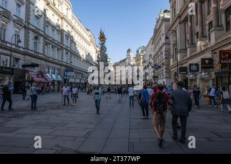 Fußgängerzone, Wien, Österreich Stockfoto