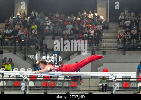 Rio, Brasilien - 23. Oktober 2023, künstlerische Gymnastik der Männer bei den Pan American Games 2023, die im Kollektivsportzentrum stattfanden. Dolci Felix Stockfoto