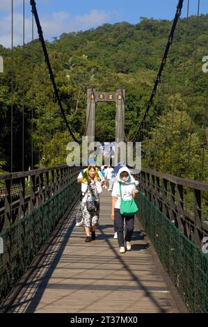 Shifen Wasserfall, Keelung River, Pingxi District, New Taipei City, Taiwan. Stockfoto