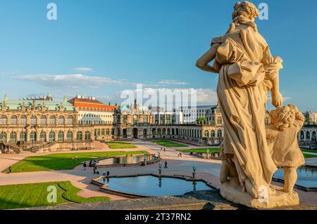 Dresdner Zwinger in der historischen Altstadt von Dresden, Deutschland Stockfoto