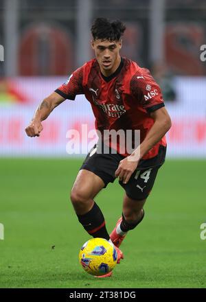 Mailand, Italien. Oktober 2023. Tijjjani Reijnders vom AC Milan während des Spiels der Serie A in Giuseppe Meazza, Mailand. Der Bildnachweis sollte lauten: Jonathan Moscrop/Sportimage Credit: Sportimage Ltd/Alamy Live News Stockfoto