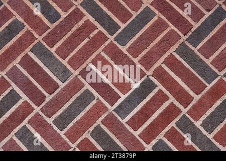 Bindungsmuster der Ziegelwand. Stockfoto