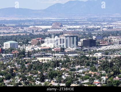 Allgemeine Gesamtansicht von Downtown Riverside am Freitag, 18. August 2023 in Riverside, CA. (Dylan Stewart/Image of Sport) Stockfoto