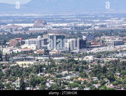 Allgemeine Gesamtansicht von Downtown Riverside am Freitag, 18. August 2023 in Riverside, CA. (Dylan Stewart/Image of Sport) Stockfoto