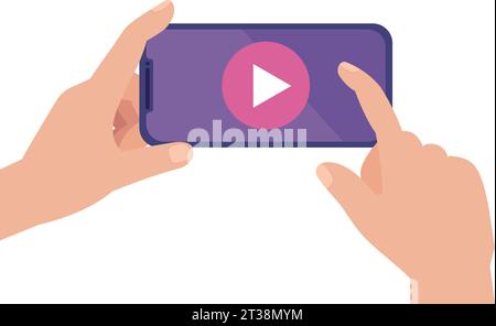 Digitale Video Online-Bildung isoliert Stock Vektor