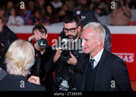 23. Oktober 2023, Rome, Italy: Sting besucht den roten Teppich des Films Posso entrare? Eine Ode an Neapel am sechsten Abend der achtzehnten Ausgabe des Filmfestivals in Rom am 23. Oktober 2023 (Foto: © Matteo Nardone/Pacific Press via ZUMA Press Wire) NUR REDAKTIONELLE VERWENDUNG! Nicht für kommerzielle ZWECKE! Stockfoto