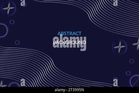 Blaue Farbe abstraktes Hintergrunddesign mit geometrischem und verlaufendem Design. Moderne bunte gewellte Hintergrundentwerfen Vektor-Hintergrund Illustration. Stock Vektor