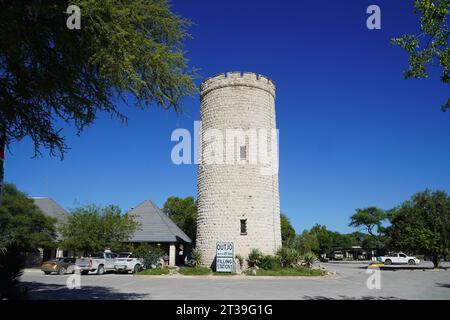 Namutoni-Rastlager im Etosha-Nationalpark, Namibia Stockfoto