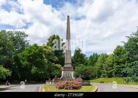 Princess Victoria Obelisk/Säule im Royal Victoria Park, Bath, Somerset, England. Stockfoto