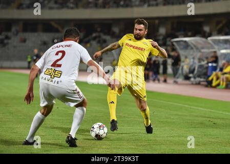 Das Fußballspiel der All Stars Romania und Galatasaray Legends während des Sports Festival 2023 in Cluj-Napoca am 2. Juni 2023. Stockfoto