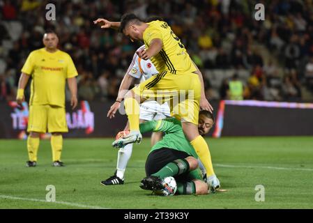 Das Fußballspiel der All Stars Romania und Galatasaray Legends während des Sports Festival 2023 in Cluj-Napoca am 2. Juni 2023. Stockfoto