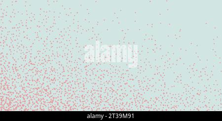 Dynamische Stichpunkte auf verlaufendem Hintergrund. Handgezeichnete abstrakte Textur mit Rauschen- und Grunge-Elementen. Künstlerisches Pointillismus-Design. Stock Vektor