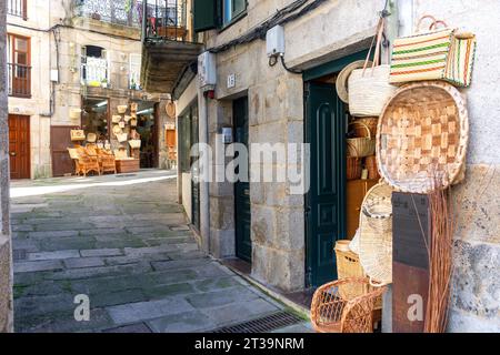 Kunsthandwerksläden in der Altstadt, Vigo, Provinz Pontevedra, Galicien, Königreich Spanien Stockfoto