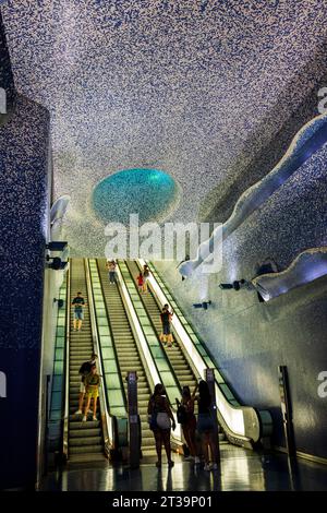 Neapel, Italien - 03. August 2022: U-Bahn-Station Toledo Stockfoto