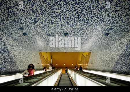 Neapel, Italien - 03. August 2022: U-Bahn-Station Toledo Stockfoto