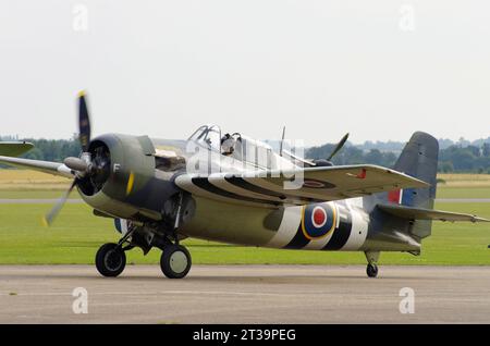 Grumman Wildcat, FM-2, G-RUMW, JV579, IWM Duxford, Cambridgeshire, Stockfoto