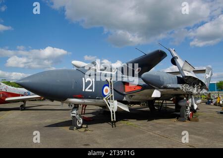 De Havilland, Sea Vixen, FAW.2, XJ494, Bruntingthorpe, Leicester, England, Stockfoto
