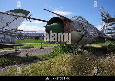 Sukhoi SU-17, 69004, 54 Red, Hawarden, Chester Airport, Stockfoto