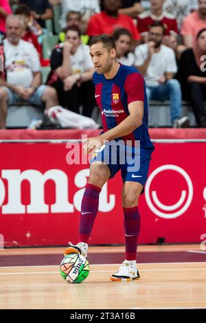 17. Oktober 2023 Murcia Spanien: Jean Pierre Guisel Costa, brasilianischer Spieler des FC Barcelona FS während des Spiels ElPozo Murcia FS gegen Barcelona FS Stockfoto