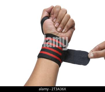 Handgelenkstütze für Gym Wrist Wrap Stockfoto