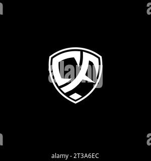 Design-Ideen für Vorlagen mit CF-Logo und Monogramm-Emblem Stock Vektor