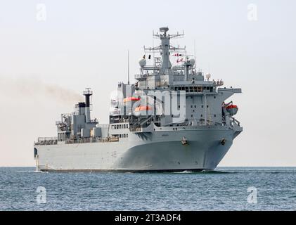 RFA Argus (A135) ist das britische Primary Casualty Receiving Ship und wird von der Royal Fleet Auxiliary (RFA) betrieben. Stockfoto