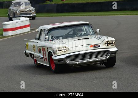 Bill Shepherd, Romain Dumas, Ford Thunderbird, St Mary’s Trophy Race, zwei Qualifying-Sitzungen gefolgt von zwei 25-Minuten-Rennen, wobei der Sieger ein Aggg war Stockfoto