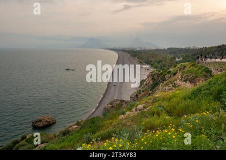 Konyaalti Beach in Antalya, Mittelmeerküste der Türkei Stockfoto