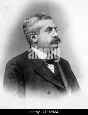 Fotografie , Porträt von Alexandre Millerand (1859 - 1943) französischer Staatsmann. Er war vom 20. Januar bis 23. September 1920 Präsident des Rates, dann vom 23. September 1920 bis zum 11. Juni 1924 Präsident der Republik. Stockfoto