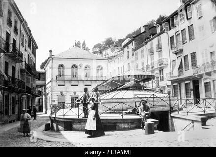 Fotografie , die römischen Bäder in Plombieres les Bains im Jahre 1903. Stockfoto