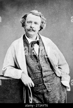 Porträt von Félix Tournachon, bekannt als Nadar (1820–1910). Französischer Karikaturist, Schriftsteller, Aeronaut und Fotograf. Stockfoto