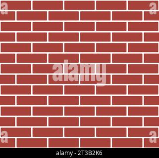 Ziegelwand - Ziegelmuster, Farbe nahtlose wiederholbare Muster Textur Hintergrund Stock Vektor