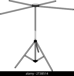 Tuch Kleidung Trockengestell Cartoon Vektor Illustration Stock Vektor