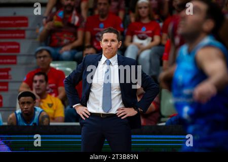 JAKA LAKOVIC slowenischer Cheftrainer der Dreamland CB Gran Canaria während des Spiels UCAM Murcia CB gegen Dreamland CB Gran Canarias, Endesa Basketball League Stockfoto