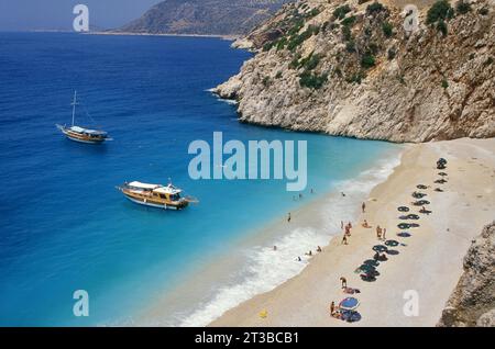 Kaputas Beach in Antalya, Mittelmeerküste der Türkei Stockfoto