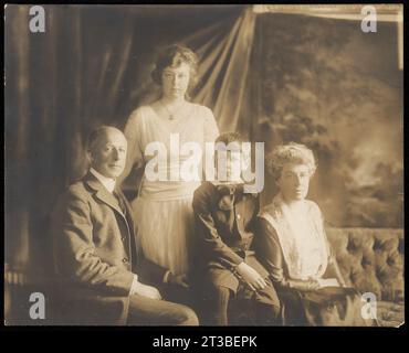 Herr und Frau Chas Francis Adams Tochter Catherine und Sohn Charles Francis Jr. Stockfoto