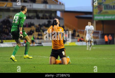 Leigh Griffiths von Wolverhampton Wanderers Sky Bet Football League One - Wolverhampton Wanderers / Preston North End 01/2014 Stockfoto