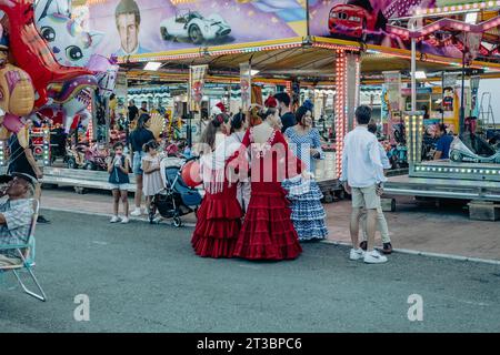 Spanien im Jahr 2023 Fuengirola Feria Stockfoto