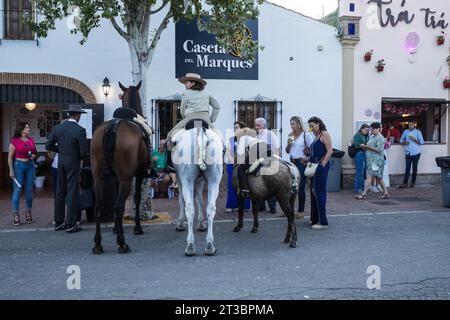 Spanien im Jahr 2023 Fuengirola Feria Stockfoto