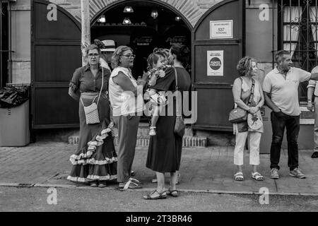 Spanien im Jahr 2023 Fuengirola Feria Stockfoto