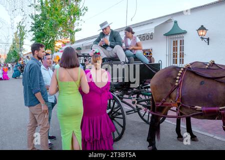 Spanien im Jahr 2023 Fuengirola Feria Stockfoto