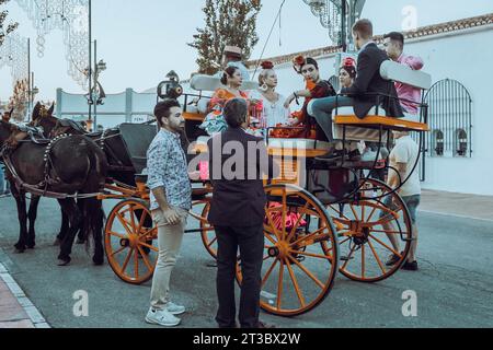 Spanien im Jahr 2023 Fuengirola Feria Stockfoto