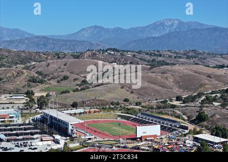 Eine allgemeine Gesamtansicht auf das Hilmer Lodge Stadium am Mt. San Antonio College, Samstag, 21. Oktober 2023, in Walnut, Kalif. Stockfoto