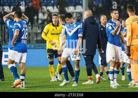 Brescia, Italien. Oktober 2023. Wahnvorstellung von Brescia während des Spiels Brescia Calcio vs Modena FC, italienischer Fußball Serie B in Brescia, Italien, 24. Oktober 2023 Credit: Independent Photo Agency/Alamy Live News Stockfoto