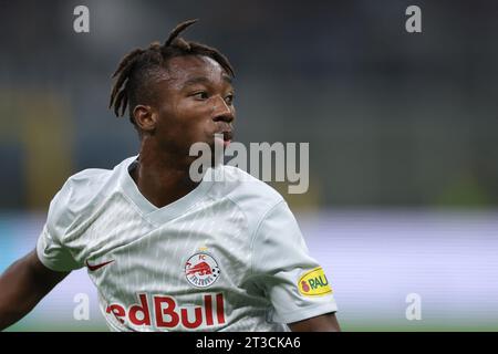 Mailand, Italien. Oktober 2023. Dorgeles Nene vom FC Salzburg während des UEFA Champions League-Spiels in Giuseppe Meazza, Mailand. Der Bildnachweis sollte lauten: Jonathan Moscrop/Sportimage Credit: Sportimage Ltd/Alamy Live News Stockfoto