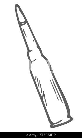 Aufzählungszeichen. Kugelvektor im Doodle-Stil Stock Vektor