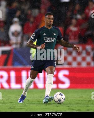 Arsenals Gabriel während des Gruppenspiels B der UEFA Champions League im Ramon Sanchez-Pizjuan Stadium in Sevilla. Bilddatum: Dienstag, 24. Oktober 2023. Stockfoto